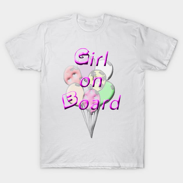 Girl on Board T-Shirt by DesigningJudy